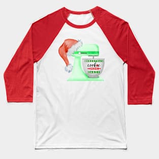 WATERCOLOR CHRISTMAS COOKIE BAKING MAGIC Baseball T-Shirt